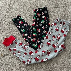 Boys Christmas PJ Bottoms Set of Two Pair Holiday
Size M